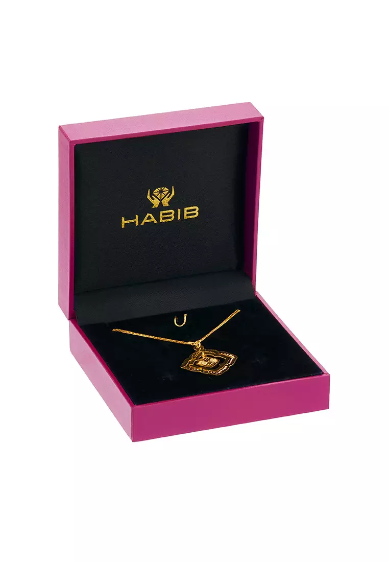 HABIB AL-ZAHRA | 916/22K Yellow Gold Necklace HLZN0011224