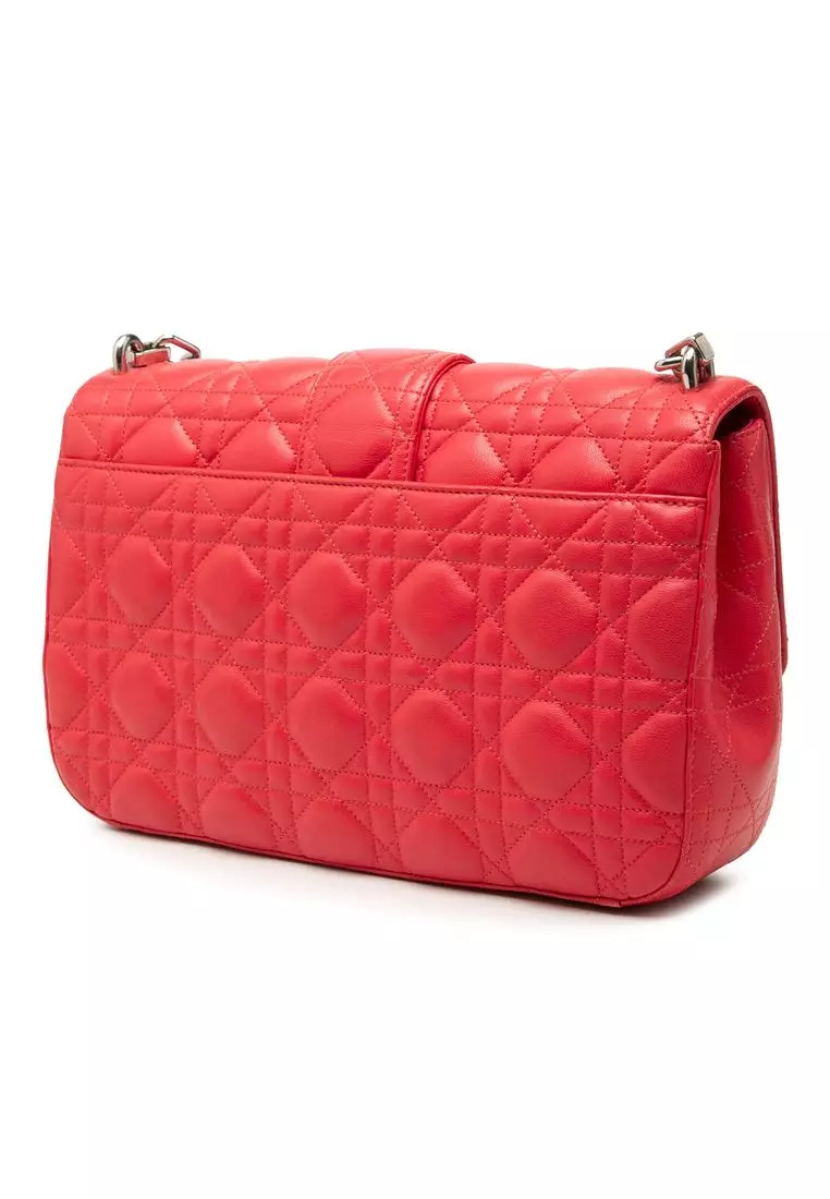 Pre-Loved Dior Medium Lambskin Cannage Miss Dior Flap
