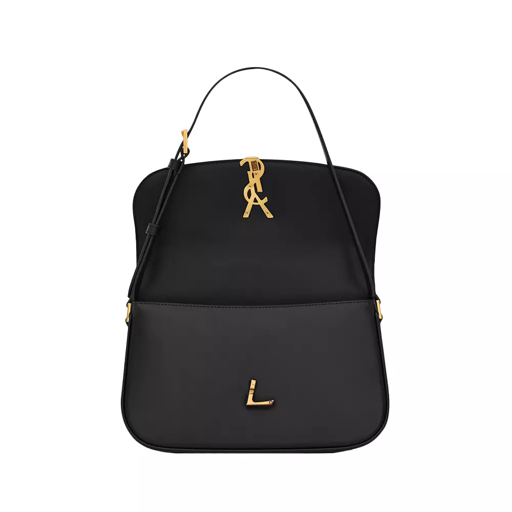 Jual SAINT LAURENT Solferino Medium in Box Satin Leather Black