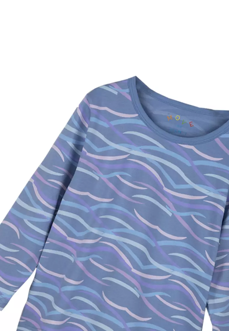 MMF Move Waves Two-Piece Longsleeves Pajama Set