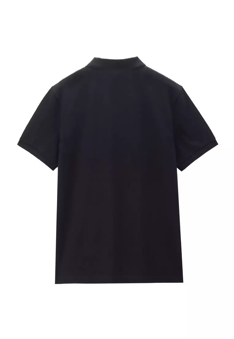 Korea Collection Men's Cotton Blend Regular Short Sleeve Polo 01016503