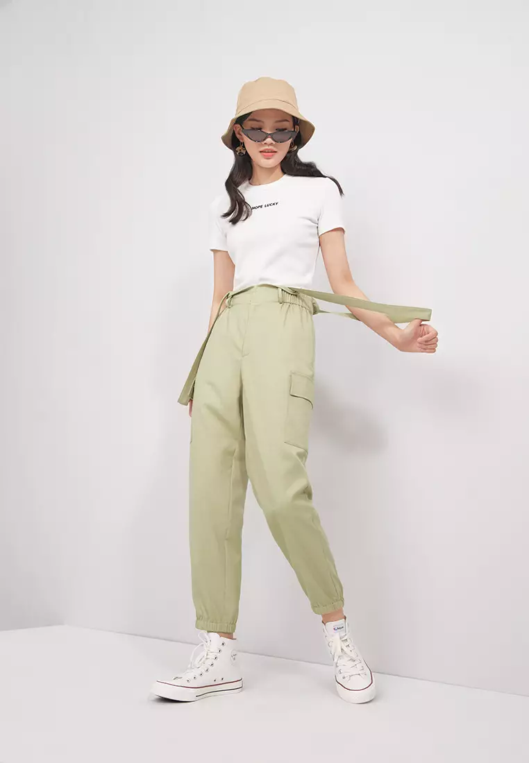 Suspender Jogger Pants