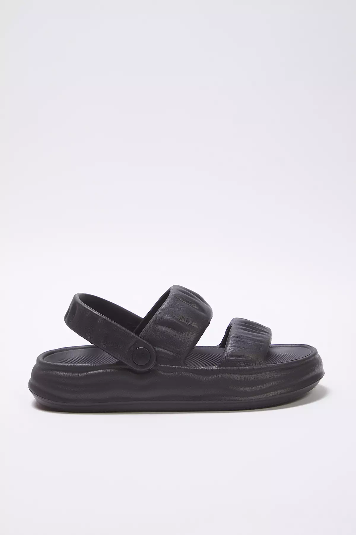 Black Double Band Light Sole Women Eva Sandals Slippers Takss25Sd00032