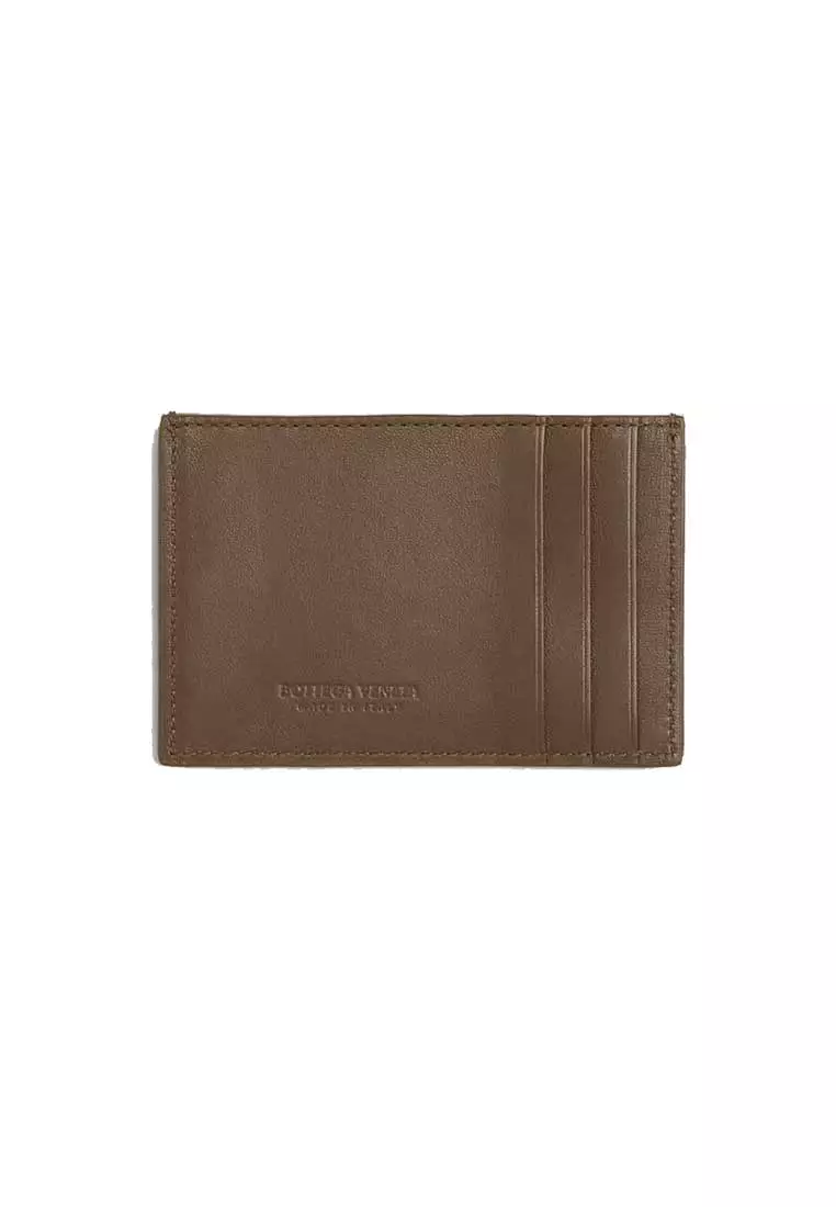 Cassette Credit Card Case Card Case Taupe Grey 742693