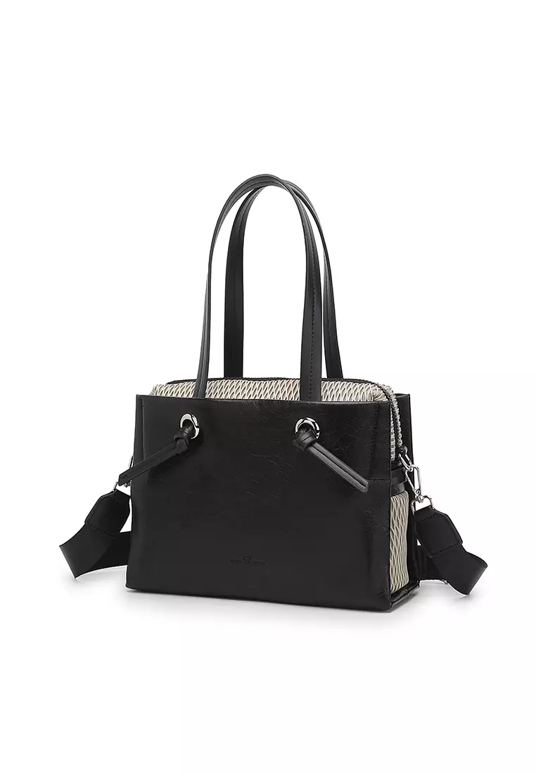 Women's Top Handle Bag / Sling Bag / Crossbody Bag - Black