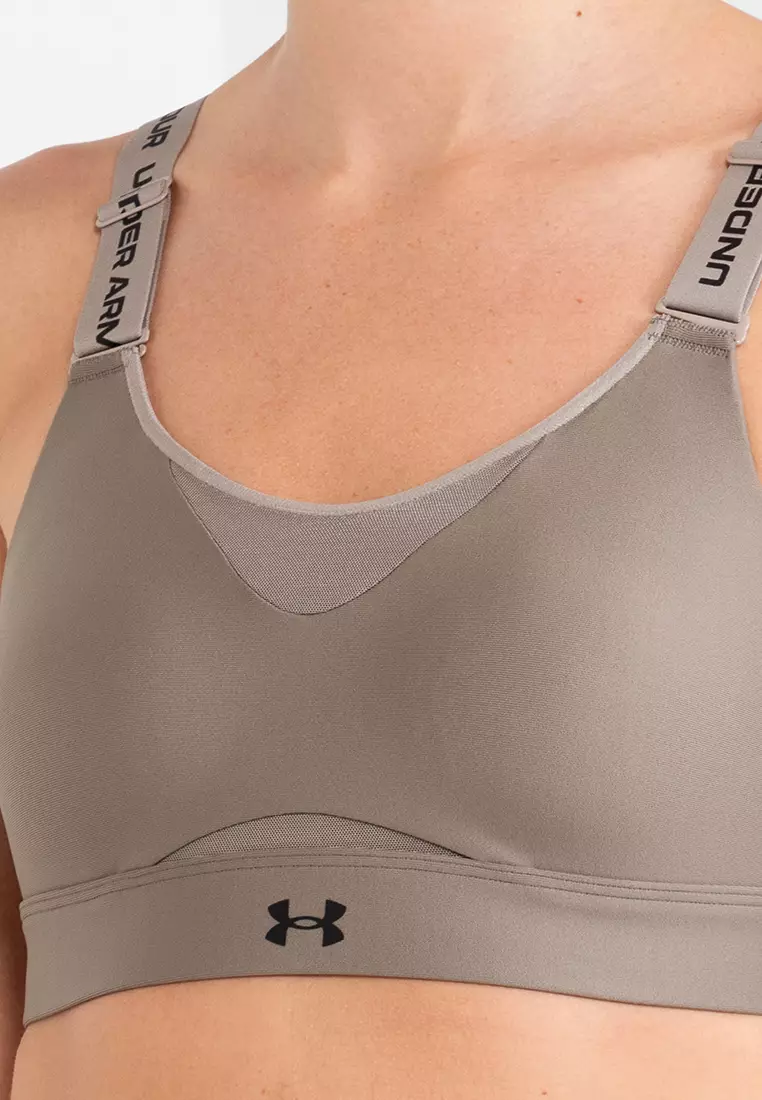 UNDER ARMOUR Womens Training Infinity Low Strappy Bra A-C cup - Grey