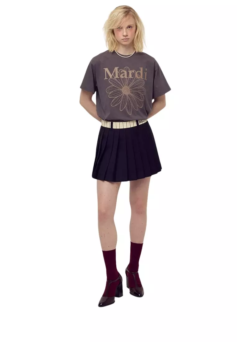 Tshirt Flowermardi - Charcoal Taupe