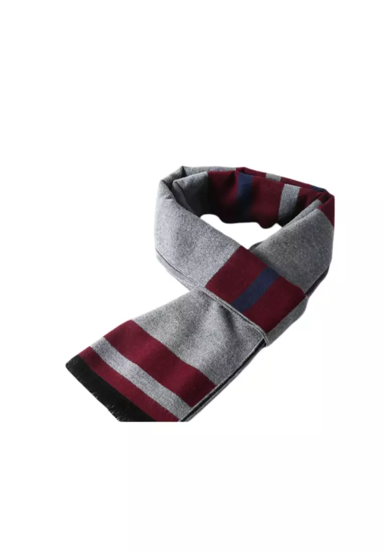 Men's Warm Scarf for Autumn and Winter - Thick Korean Style Long, Versatile Scarf