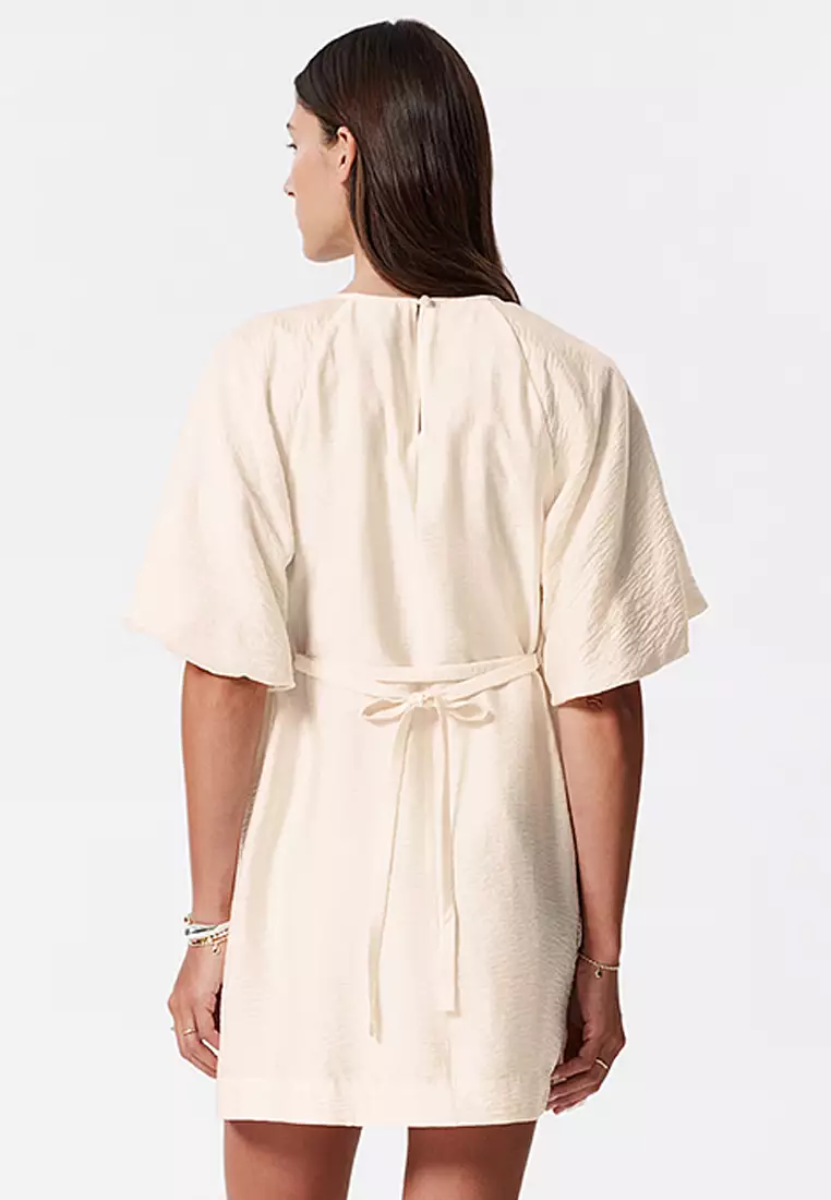 Puff-Sleeve Mini Dress