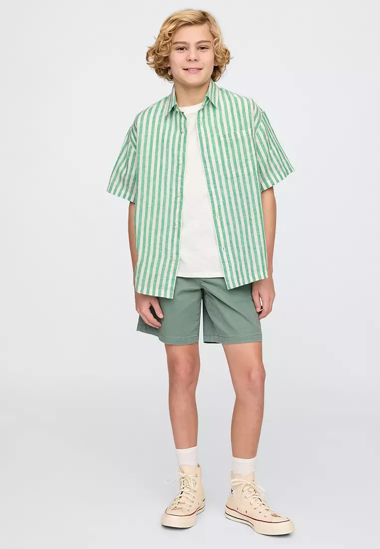 Kids Linen-Cotton Relaxed Shirt