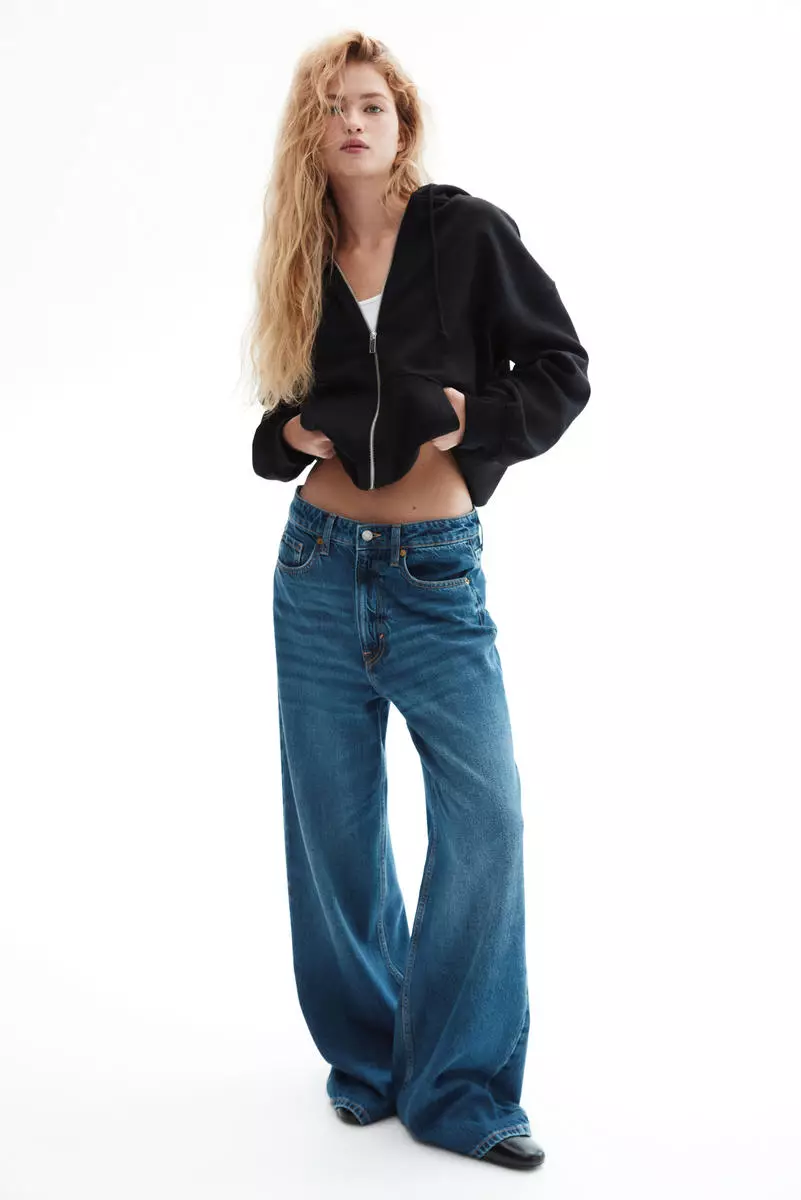 Oversized zip-through hoodie