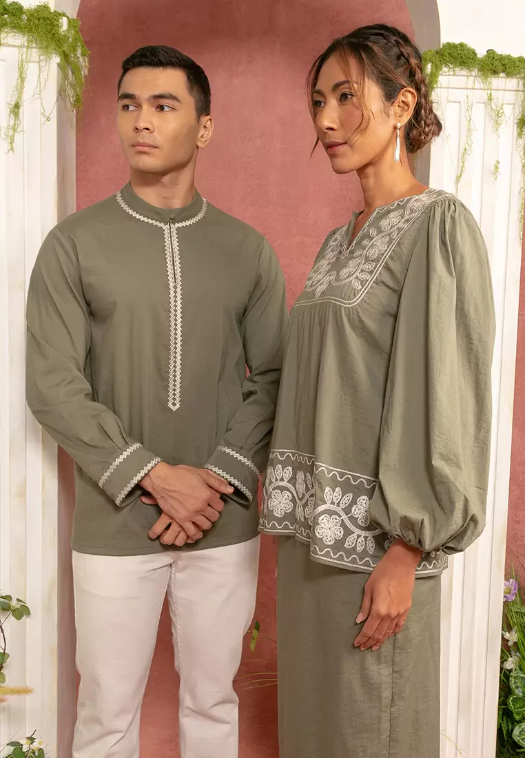 Men’s Collar Embroidered Shirt