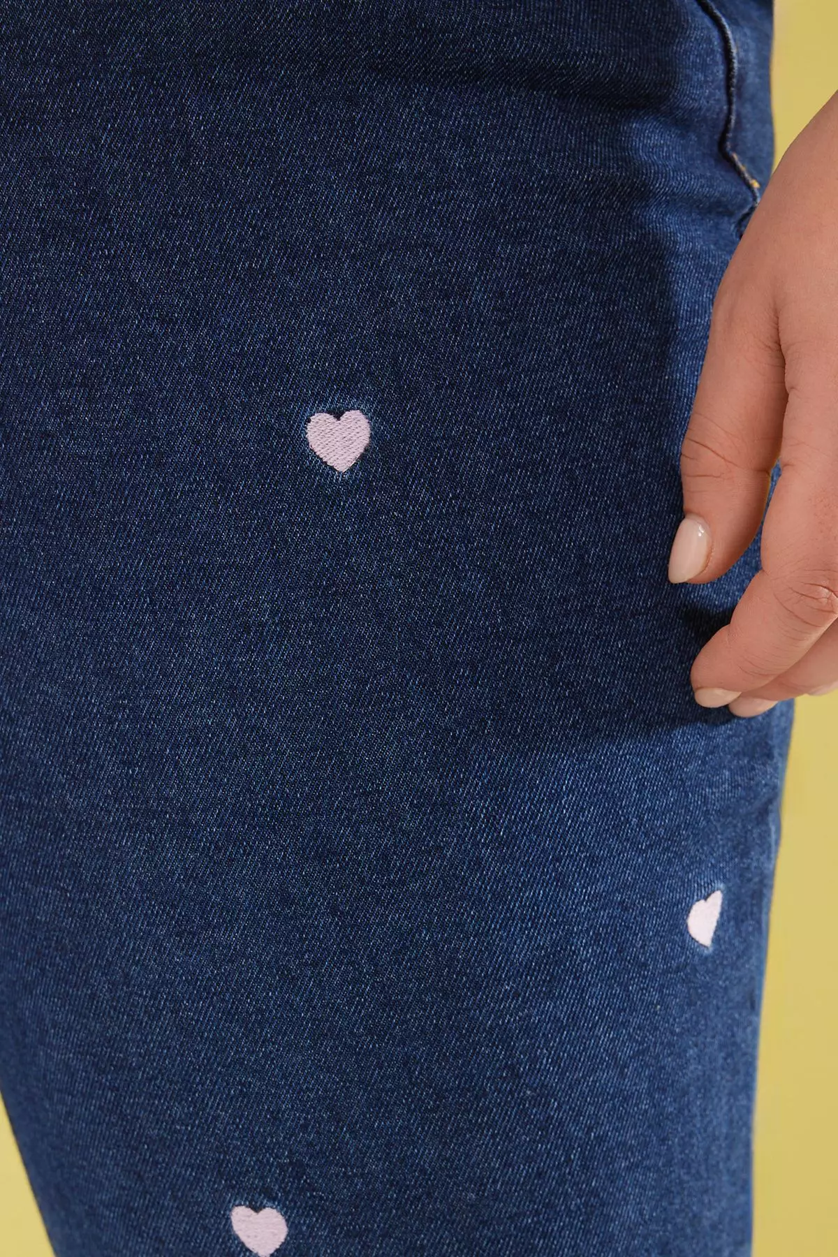 Plus Size Embroidered Stretch Skinny Jeans