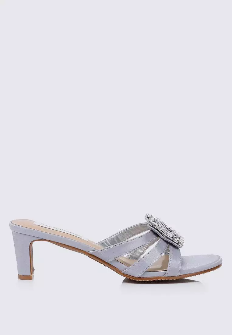 Discount on My Ballerine  shoes - SKU: My Ballerine Kendra Comfy Heels In Silver