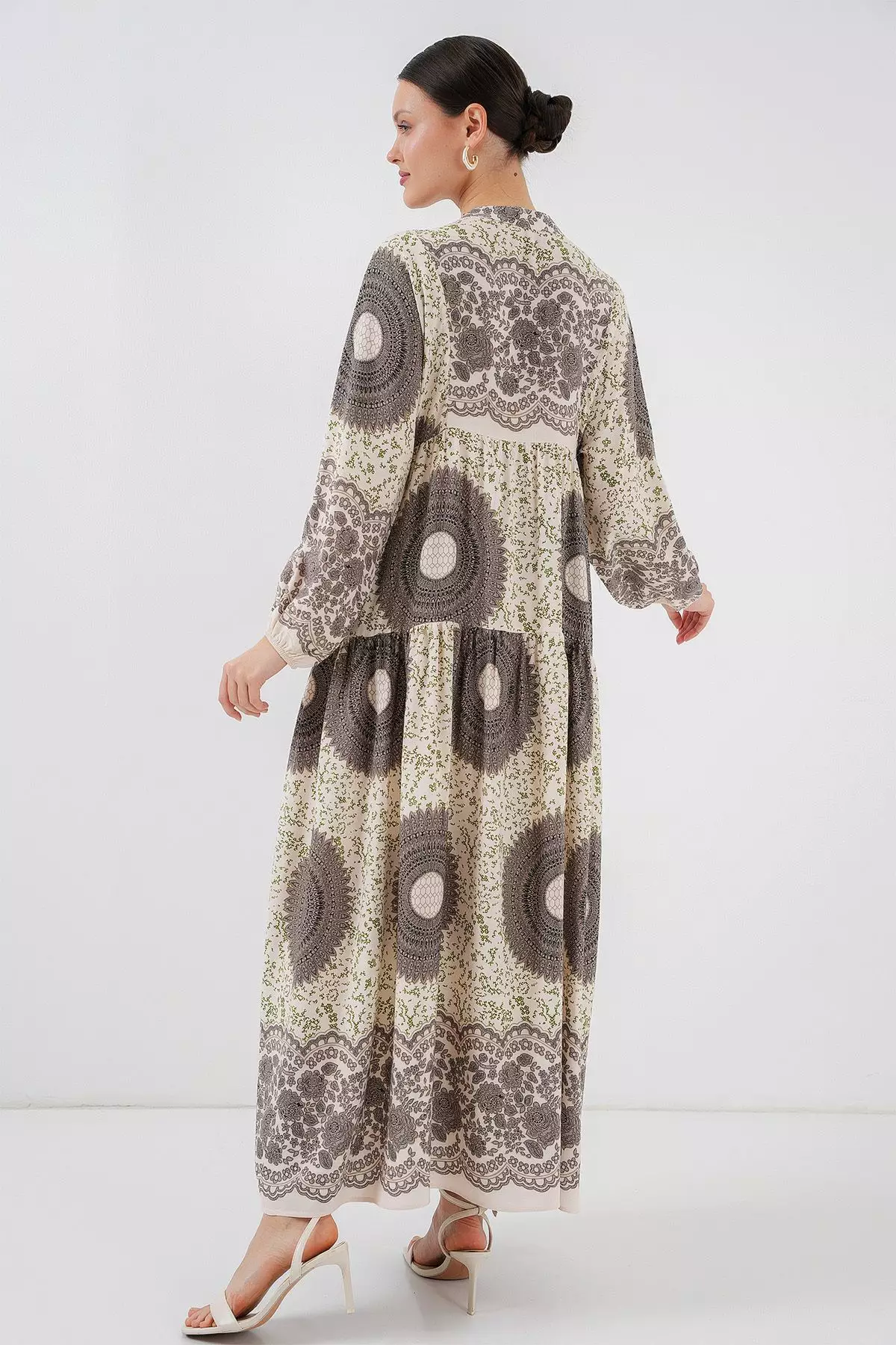Patterned Modest Dress