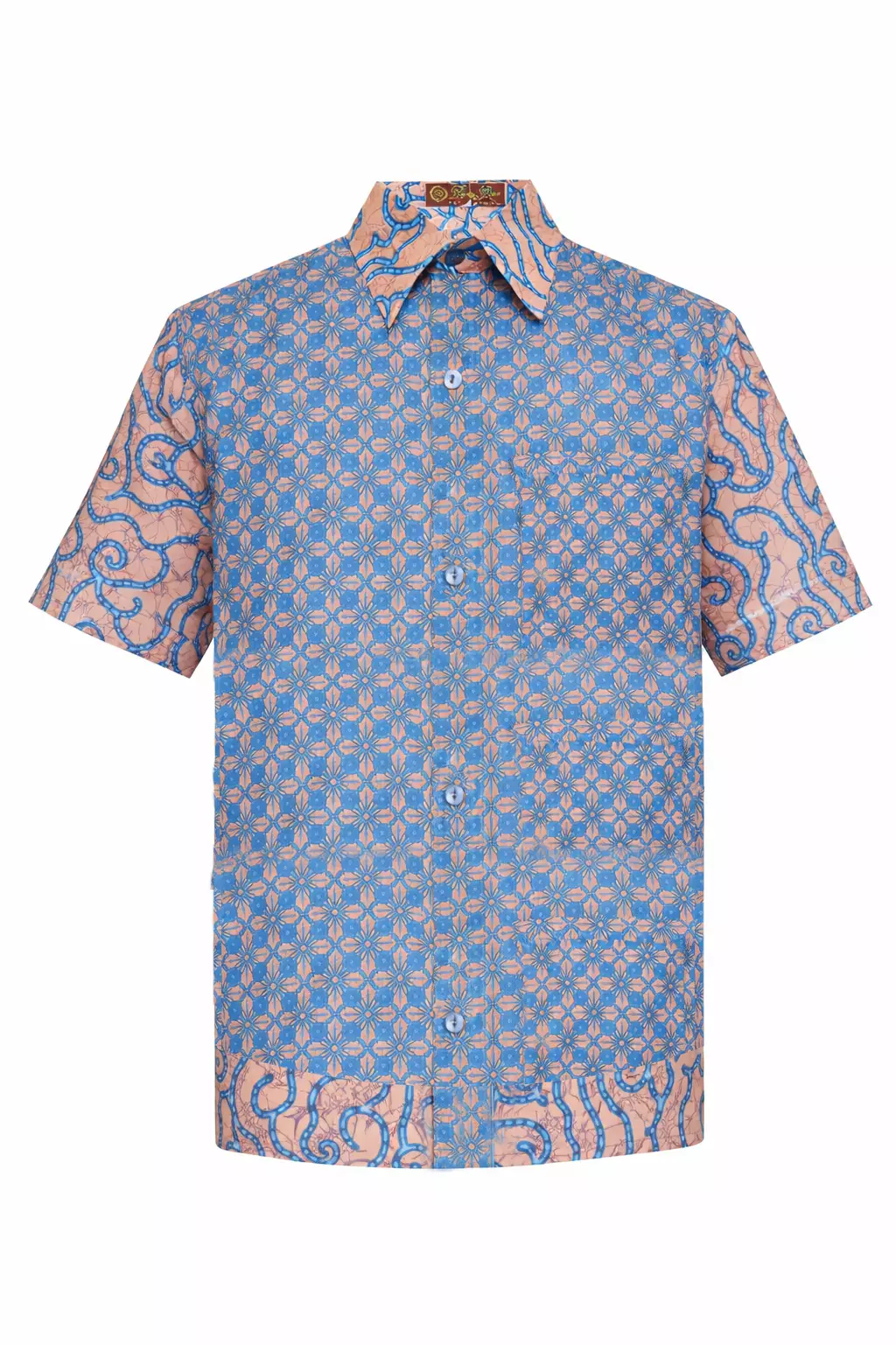 Hem Anak Batik Laki Laki Lengan Pendek Alex AW Blue