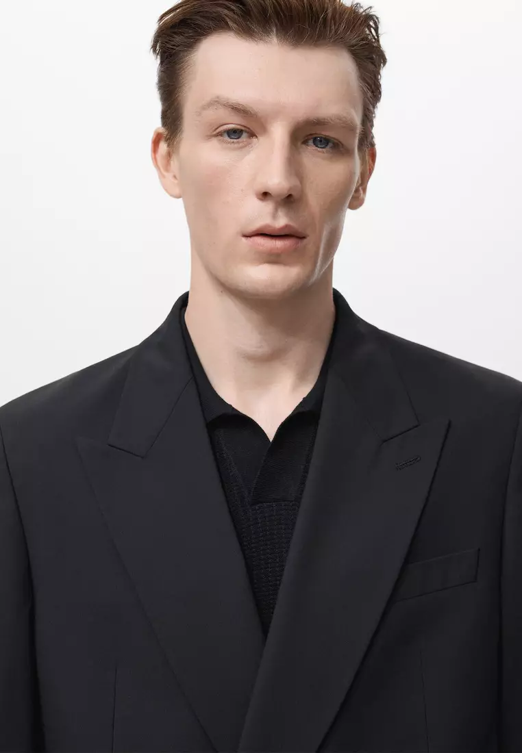 Boston Regular-Fit Double-Breasted Suit Jacket