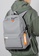 Lara grey Men's Plain Water-proof Wear-resistant Nylon Zipper Backpack - Grey 49373AC35117B5GS_5