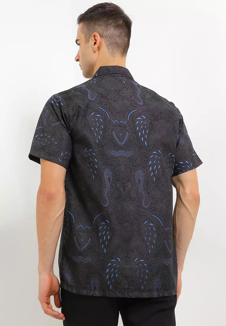 Pedro Kemeja Batik Exclusive Premium Pria Casual Modern Lengan Pendek