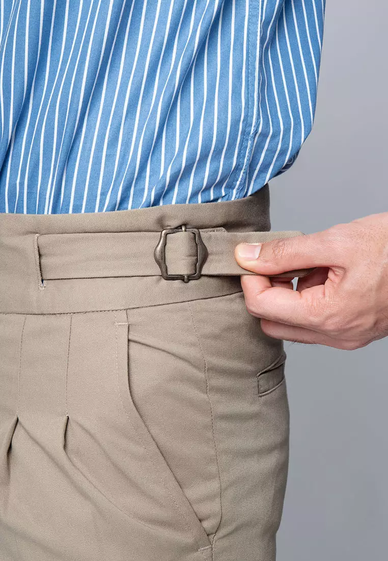 Gurkha Buckle Pants Khaki