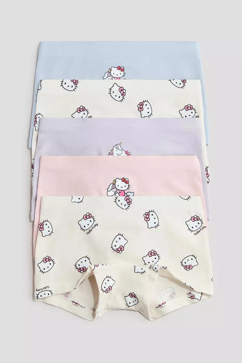5-pack printed cotton boxer briefs