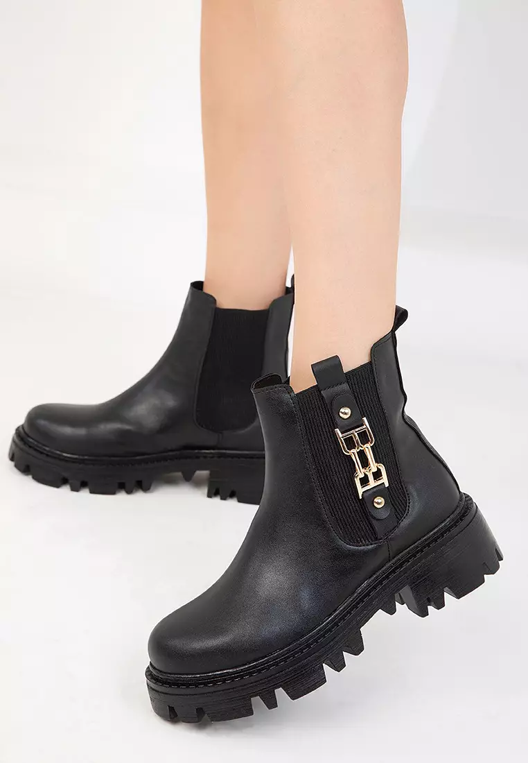 Discount on Soho  shoes - SKU: Side Detail Chelsea Chunk Boots