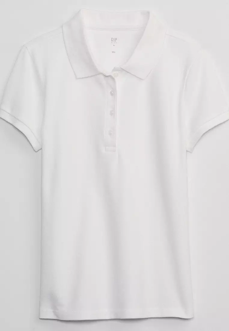 Gap white shop polo shirt