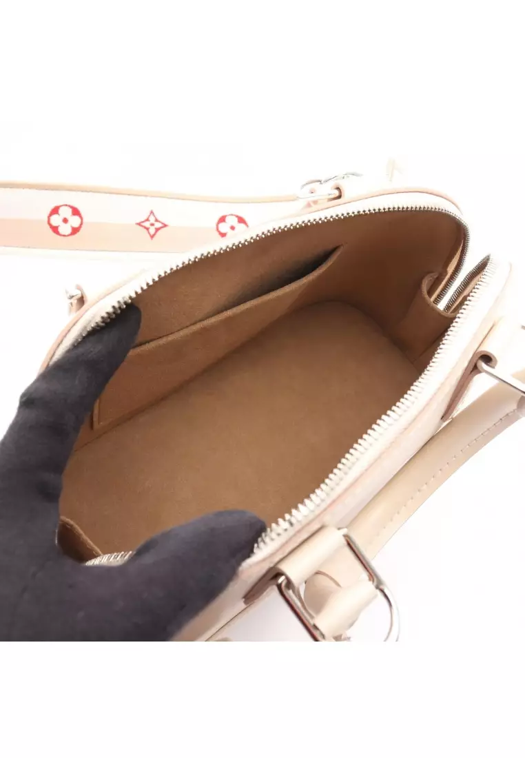 Pre-Loved Louis Vuitton Alma BB Epi Quartz Handbag leather ivory 2WAY