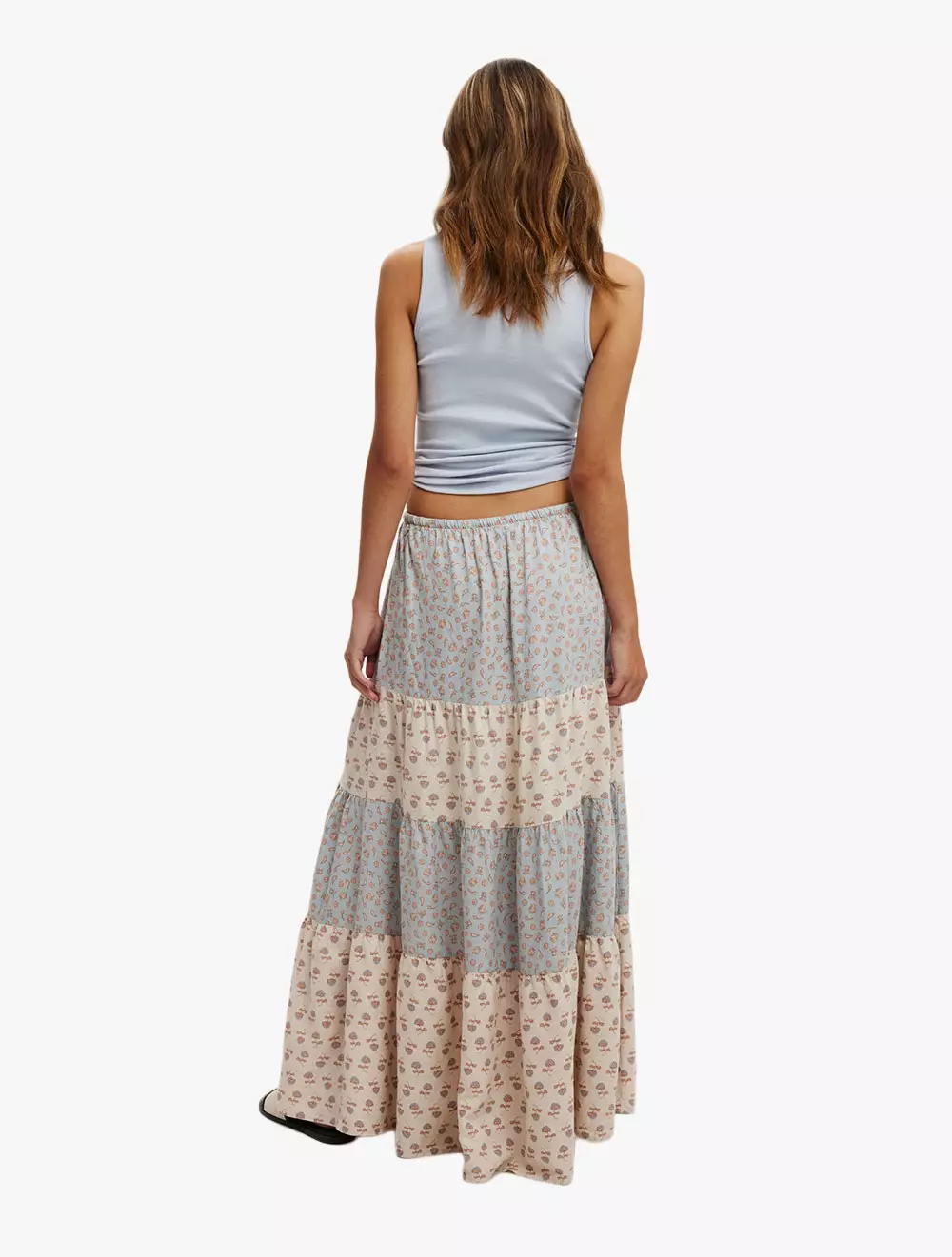 Cotton On - WOVEN SHORTS/SKIRTS - Haven Tiered Maxi Skirt - PATCHWORK PAISLEY