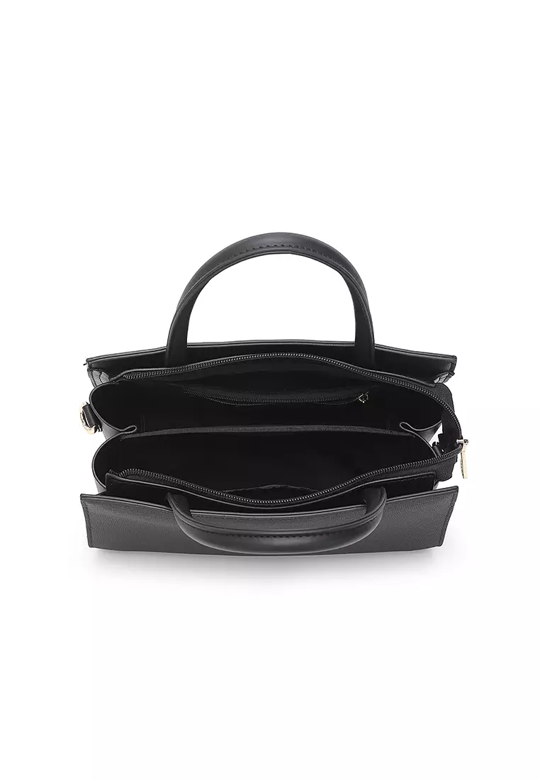 Women's Top Handle Bag / Sling Bag / Crossbody Bag / Shoulder Bag (Tas Tangan / Tas Selempang / Tas Bahu) - Hitam
