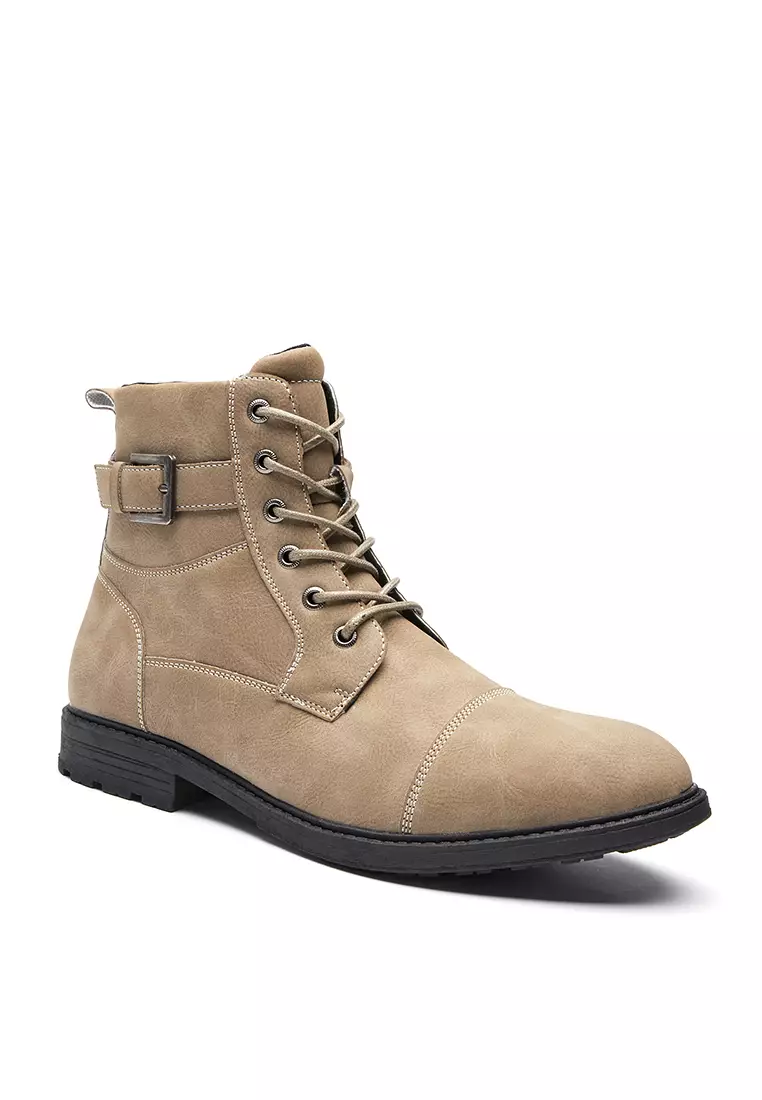 High Top Faux Leather Martin Boots KB2208W