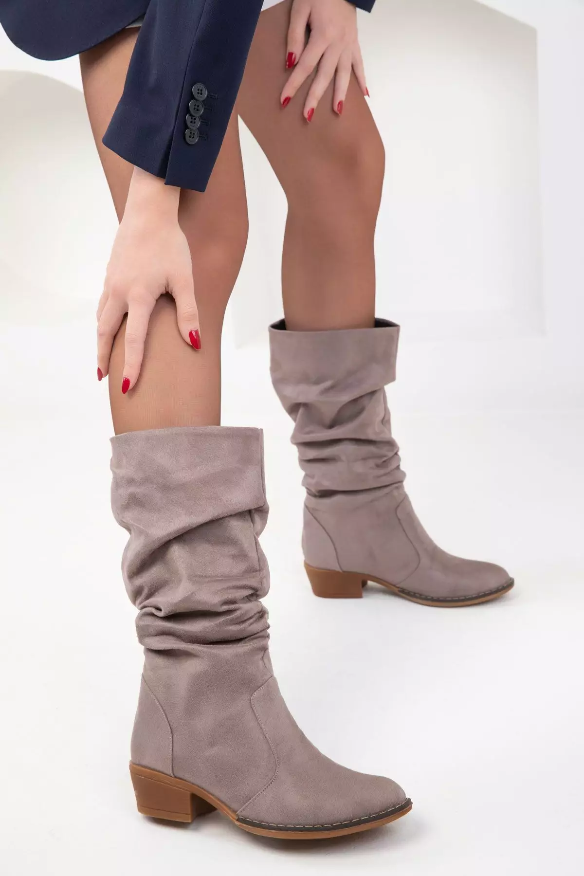 Discount on Soho  shoes - SKU: Ruched Calf Boots