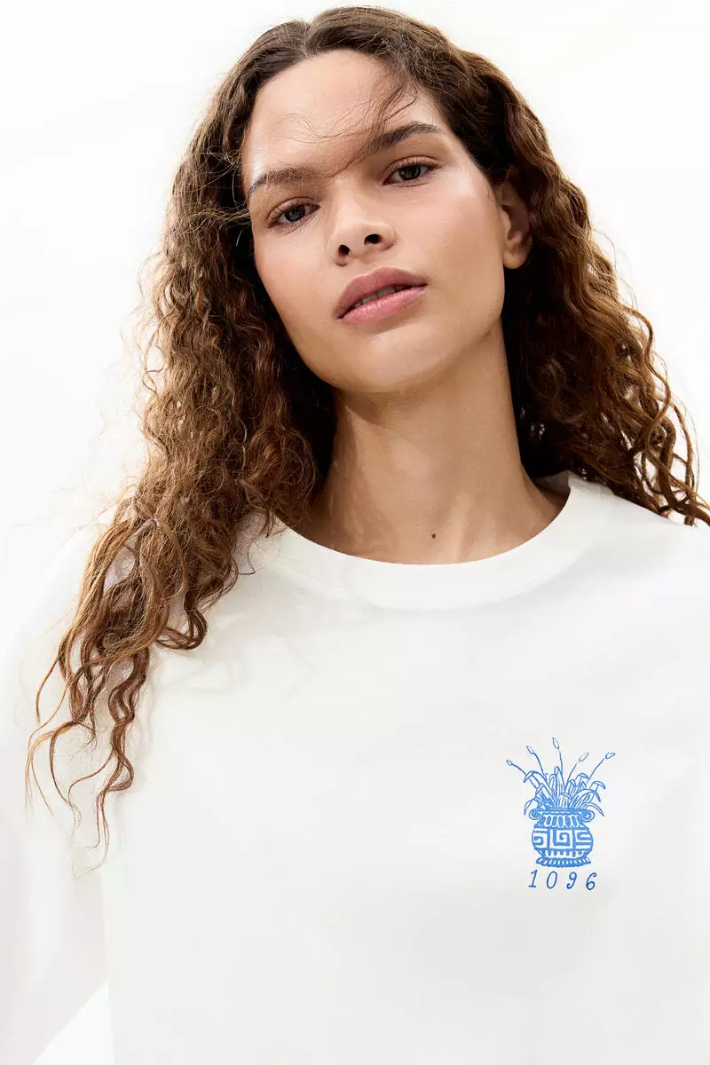 Oversized print-motif T-shirt