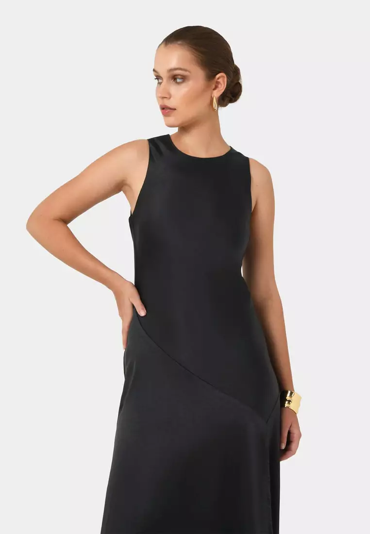 Louisa Satin Bias Dress