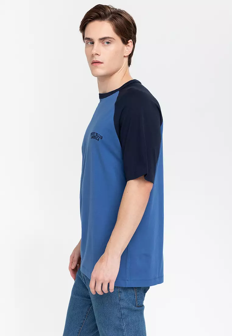 Perry Ellis America Rgln Baseball Tee