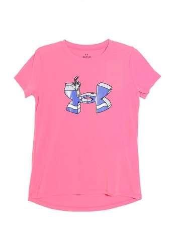 Under Armour pink Tech™ Logo Short Sleeves Tee AA008KAB58FDB2GS_1