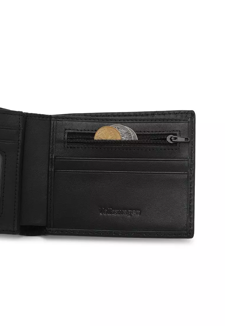 Gift Set - Genuine Leather RFID Wallet + 40mm Automatic Belt (禮盒 - 皮具錢包 + 腰帶) - 黑色