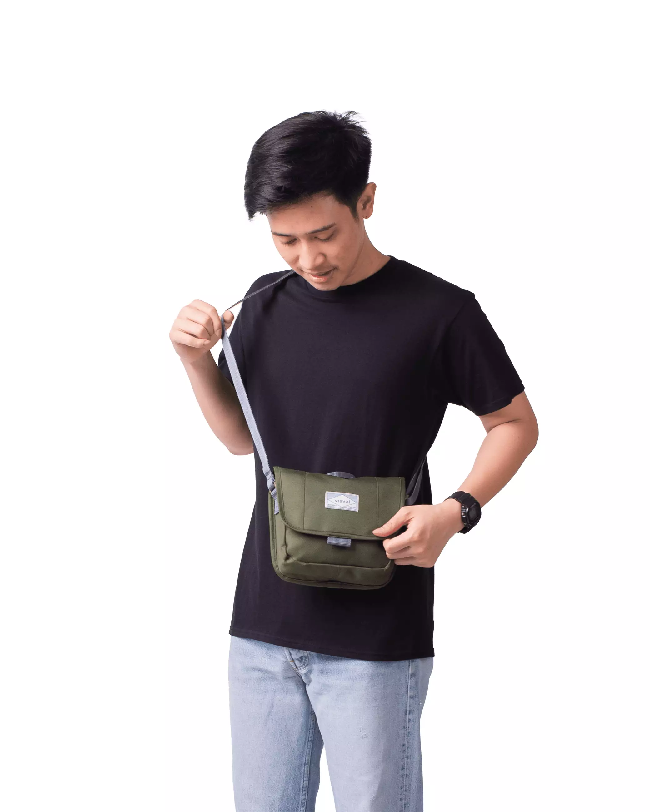 Jual Visval Sling Bag Meta 2.0 Olive Visval Tas Selempang