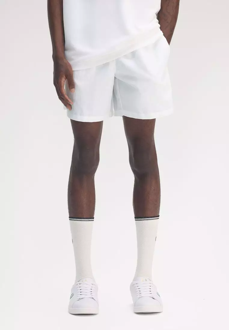 Fred Perry S9103 Taslan Tennis Shorts (White)