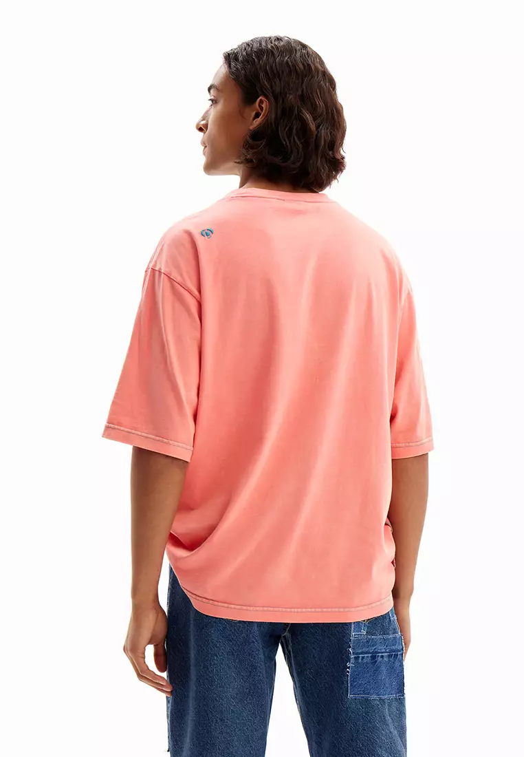 Desigual Man Patchwork India T-shirt.