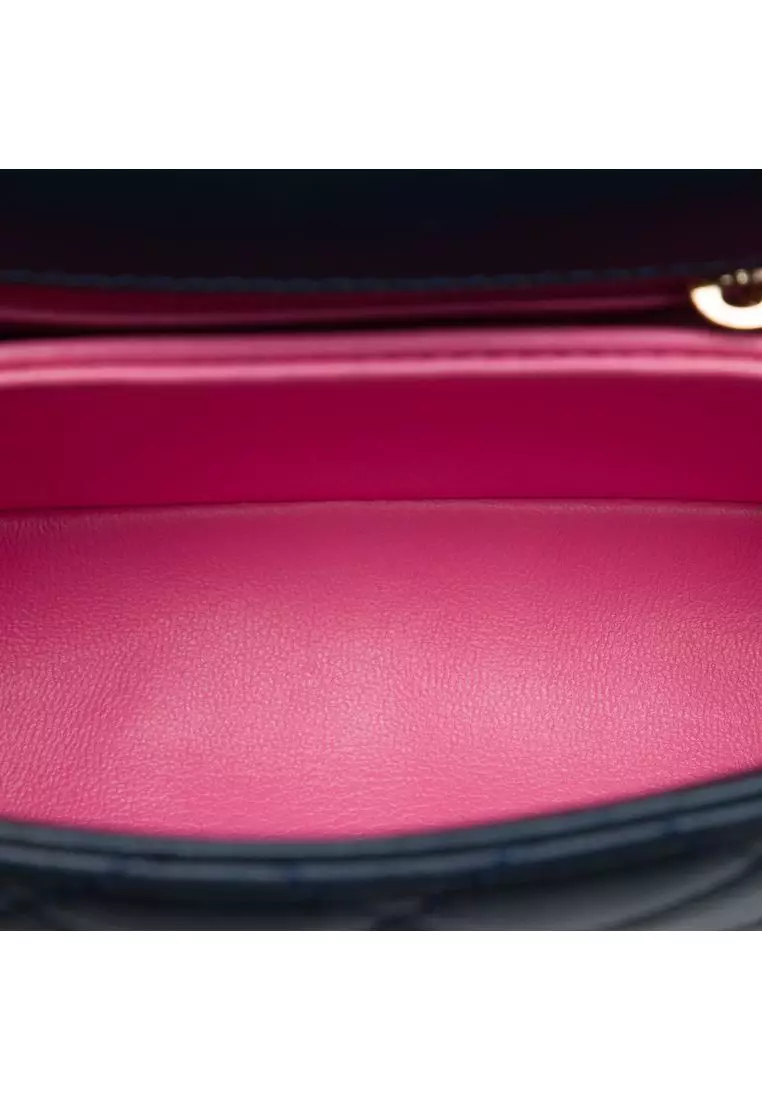 Pre-Loved Chanel Extra Mini Quilted Lambskin Rainbow Coco Top Handle Bag