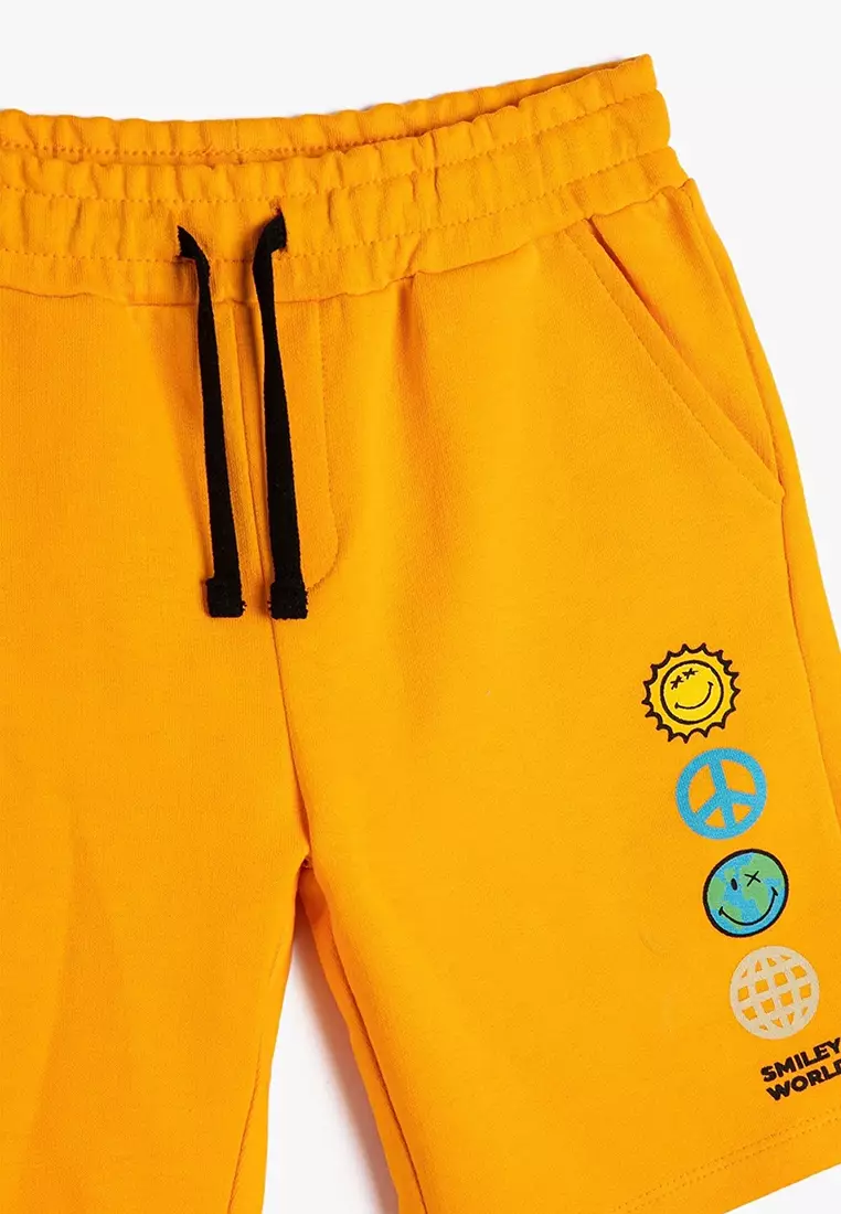 Buy KOTON Boys' Smileyworld® Licensed Tie Waist Shorts 2024 Online ...