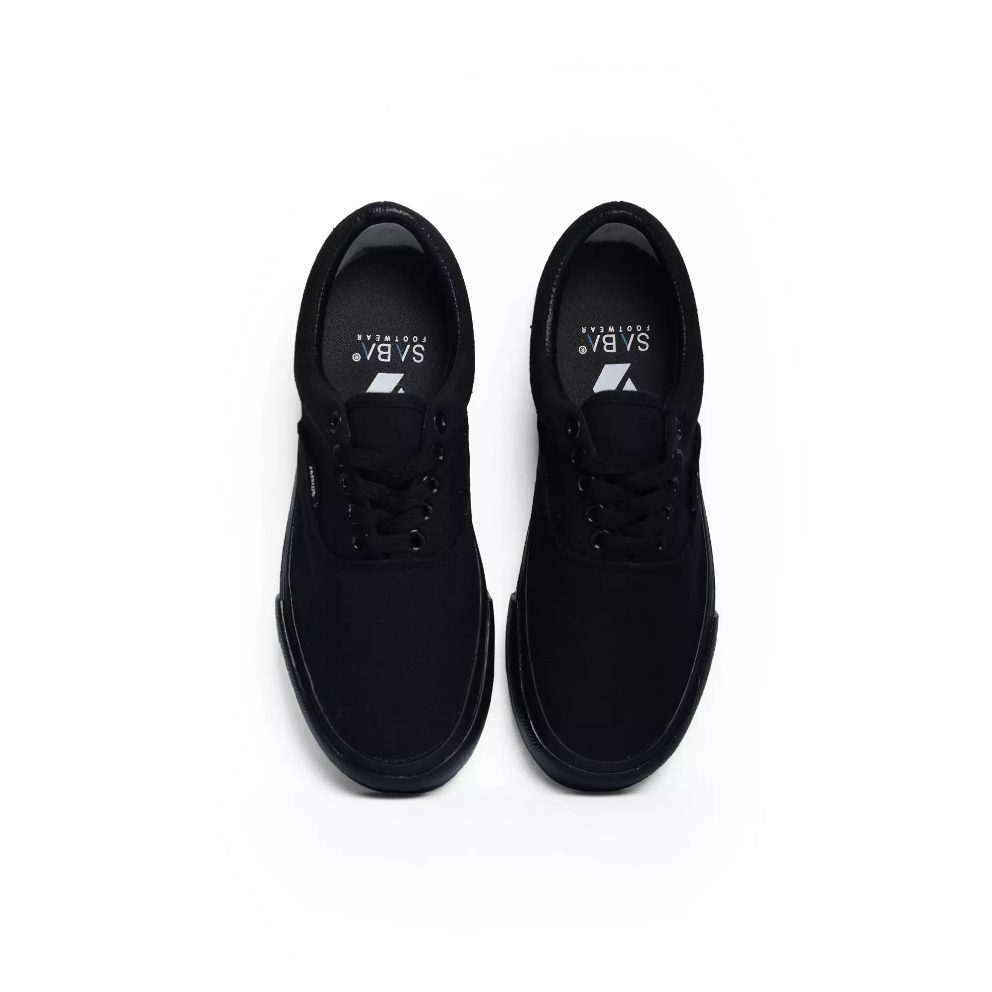 SABA Sykes  Low All Black - Sepatu Sneakers Casual Pria Wanita