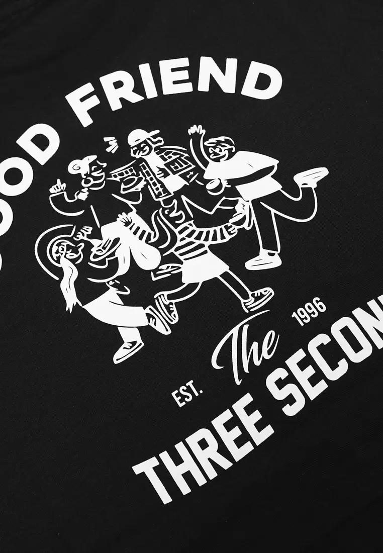 3Second Men's T-Shirt Short Sleeve Regular Fit Cotton Alfa OL-C590125