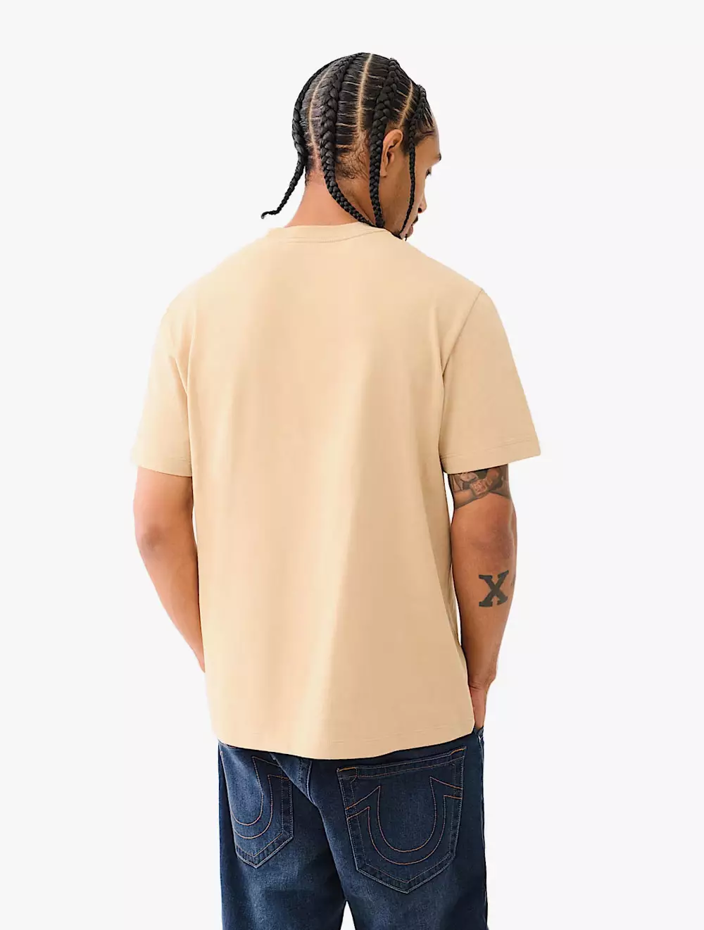 True Religion - Men T-Shirts - OG LABEL SS TEE - Tan