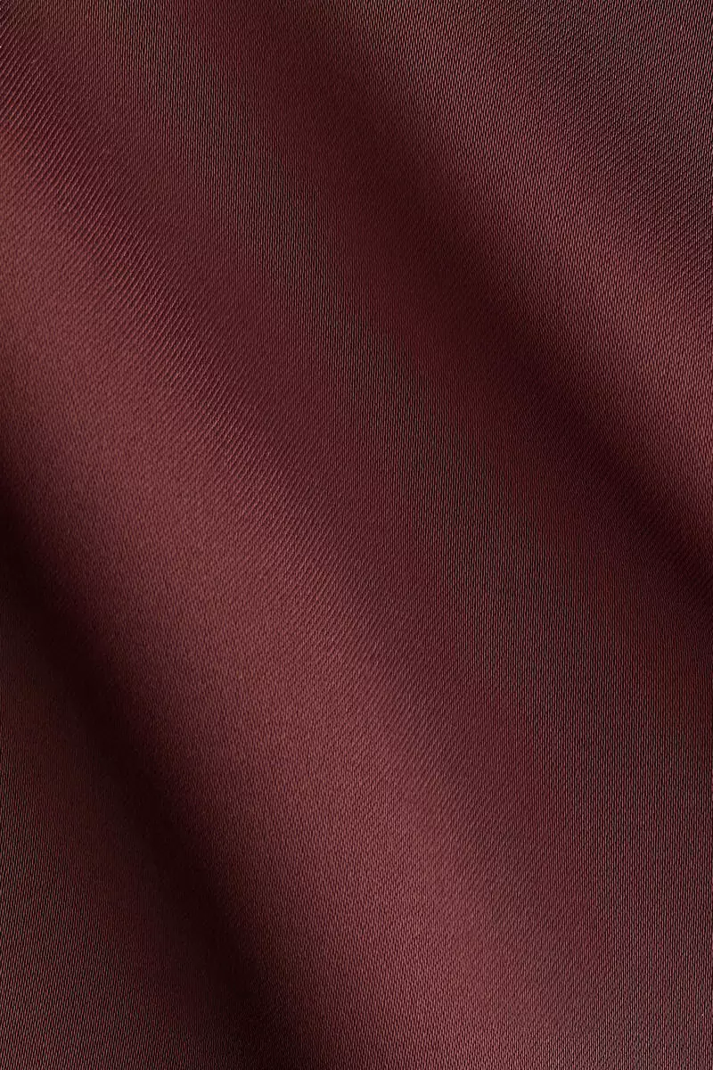 Lace-trimmed satin slip dress