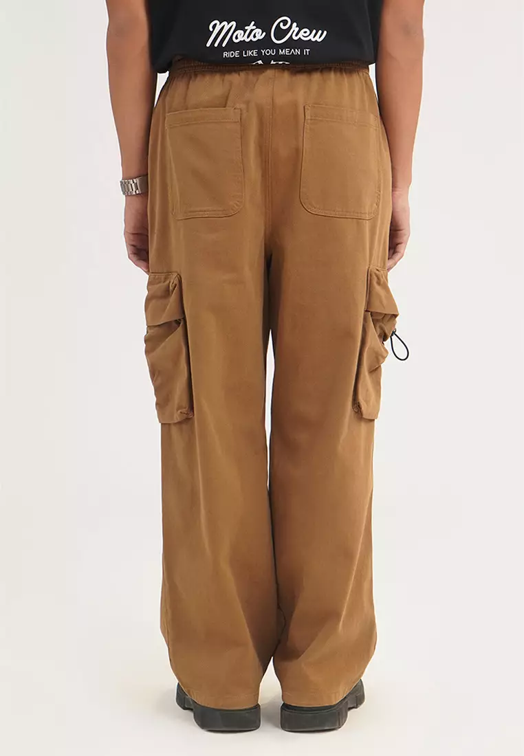 Wide Fit Pull-On Cargo Pants