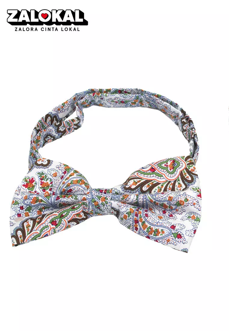 Dasi Kupu Bowtie Abu Bunga A32