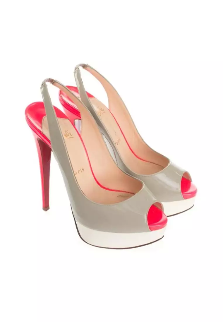 Christian louboutin clearance slingback lady peep