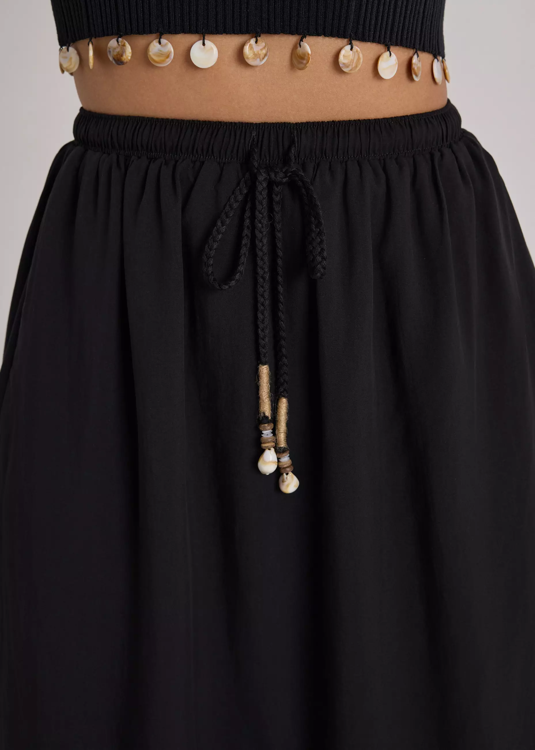 Rok Wanita - Coastal Beads Drawstring Skirt